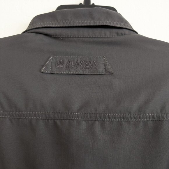 ALASKAN HARDGEAR Shirt Men's XL Tall Gray Standard Fit Button Pocket Long Sleeve - Picture 5 of 14